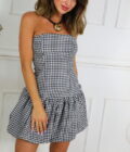 Vestido Globo Cuadros - Imagen 7