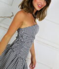 Vestido Globo Cuadros - Imagen 6
