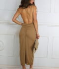 Vestido Acanalado Espalda Descubierta - Imagen 9