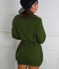 Vestidos Cuello Vuelto Botones - Imagen 11