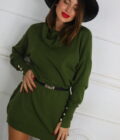 Vestidos Cuello Vuelto Botones - Imagen 8