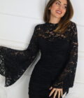 Vestido Encaje Mangas Campana - Imagen 2