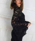 Vestido Encaje Mangas Campana - Imagen 5