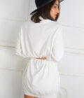 Vestidos Cuello Vuelto Botones - Imagen 6