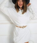 Vestidos Cuello Vuelto Botones - Imagen 7