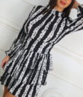 Vestido Gasa Volantes