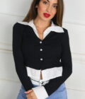 Camiseta Cuello Camisa Canalé