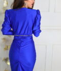 Vestido Cóctel Fruncido - Imagen 4