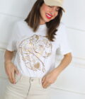 Camiseta Metalizada Glitter