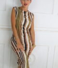 Vestido Licra Estampado - Imagen 2