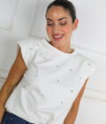 Camiseta Hombreras Brillos - Imagen 2