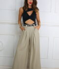 Pantalon Efecto Lino Cinturón - Imagen 4