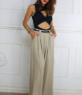 Pantalon Efecto Lino Cinturón - Imagen 2