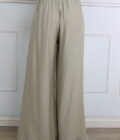 Pantalon Efecto Lino Cinturón - Imagen 7